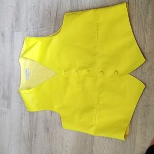 Mens Fluorescent Yellow Suit Vest- size M